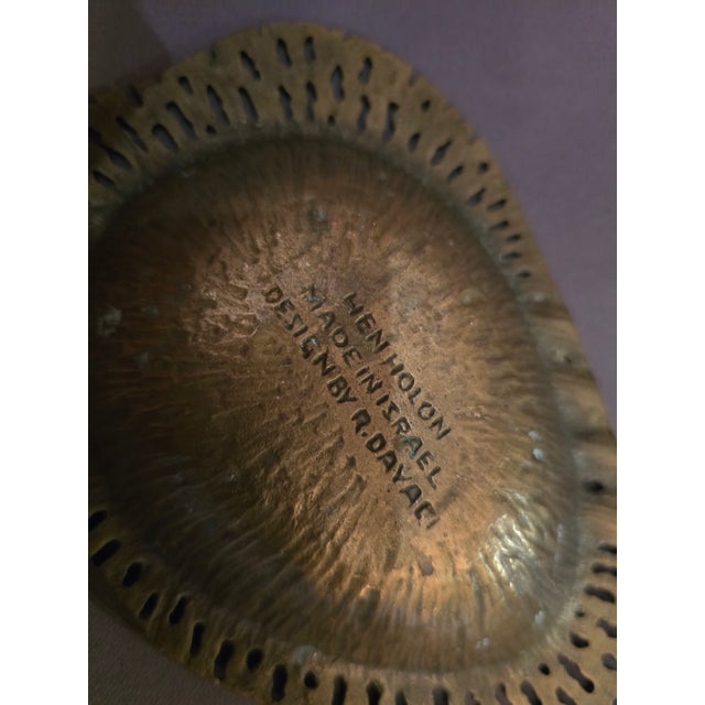 Solid Brass Trinket Bowl by Dayagi For Sale - Image 4 of 6