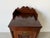 Wood Antique Edwardian Carved Wood Purdonium / Bedside Cabinet With Brass Hardware For Sale - Image 7 of 13