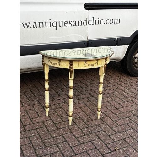 Console Table with Removable Glass Top For Sale - Image 3 of 15