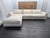 Rh Lugano Modular 4-Piece Sectional | Italy | Down | Performance Linen Weave – Natural For Sale - Image 17 of 18