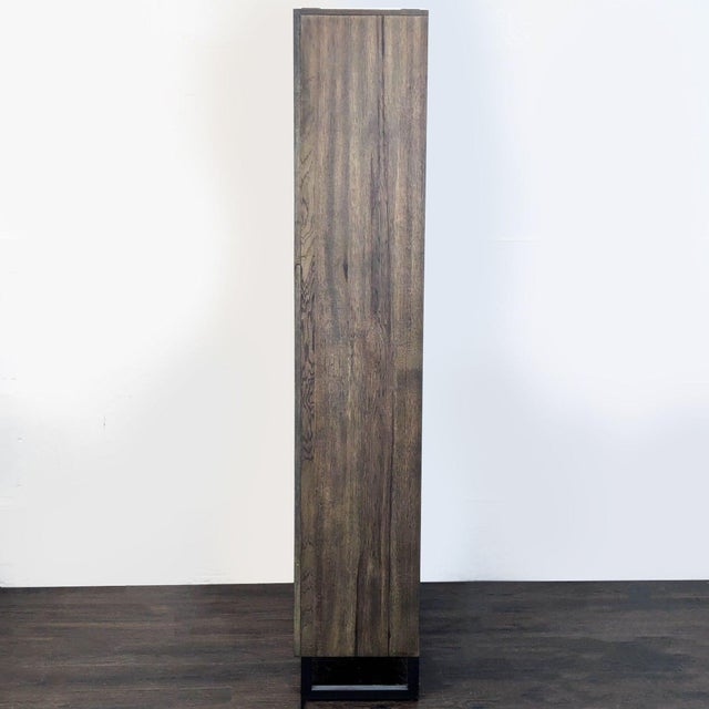 Aspen Home Harper Tall Wooden Bookshelf With 5 Shelves and Metal Legs For Sale - Image 4 of 9