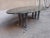 Green Marble Lacquered Iron Gray Oval Table, 1980s For Sale - Image 5 of 11