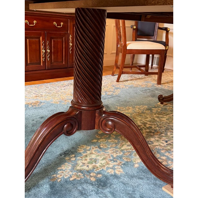 2000 - 2009 Pennsylvania House Double Pedestal Dining Table With 6 Chairs - Set of 7 For Sale - Image 5 of 10