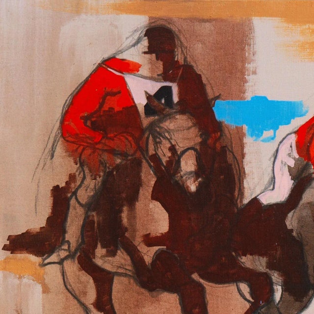 Modern 'Steeplechase, Los Altos Hunt' by Frank Ashley, St. Martin's School, Pennsylvania Academy of Fine Arts, Art Students' League, Carmel Art Association For Sale - Image 3 of 10