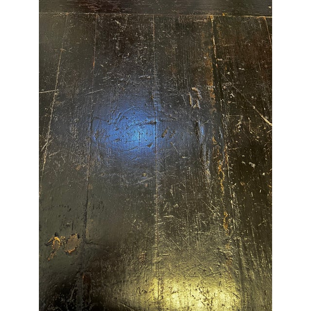 Antique Chinese Square Black Lacquer Coffee Table For Sale - Image 11 of 12