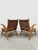 Brown Vintage Dutch Rope Chairs from Vroom & Dreesman, 1960s, Set of 2 For Sale - Image 8 of 9