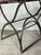 Mid-Century French Bistro Bench With Red Slats and Wrought Iron Frame For Sale - Image 4 of 11