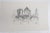 Set of 4 small late 19th and early 20th century architectural drawings of european architecture. Village street scene....