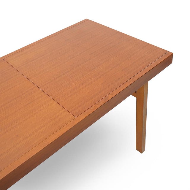 Rectangular Dining Table with Extendable Top, 1960s For Sale - Image 9 of 14