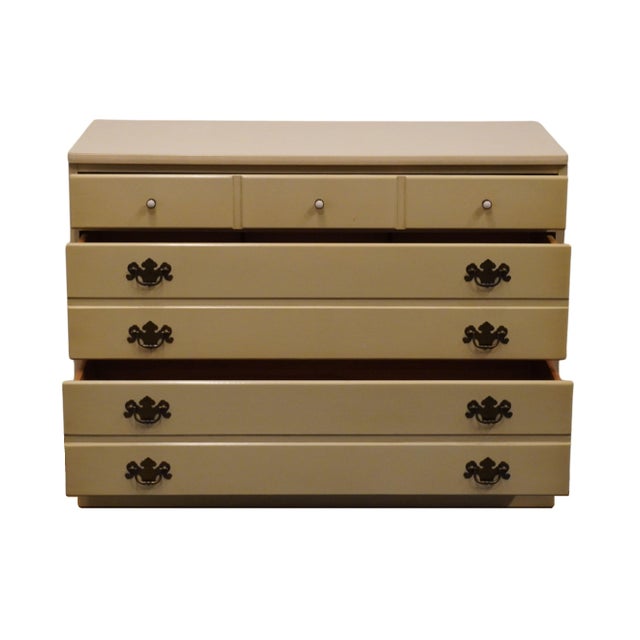 Ethan Allen Ethan Allen Heirloom Collection CRP Custom Room Plan 40" Three Drawer Chest 14-4551p - 400 Alabaster White Finish For Sale - Image 4 of 12