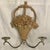 Metal Flower Basket Candle Sconces Metal and Plaster Composite - A Pair For Sale - Image 7 of 10