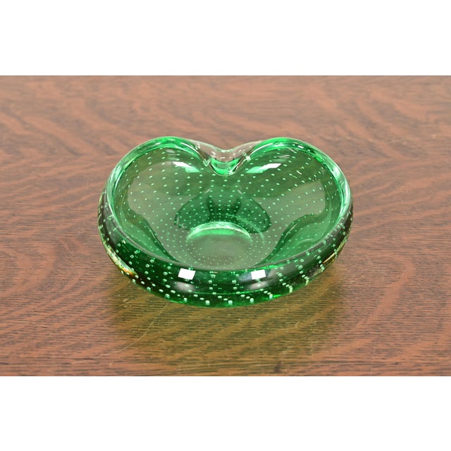 Postmodern Archimede Seguso Style Italian Murano Glass Ashtray or Catchall For Sale - Image 3 of 10