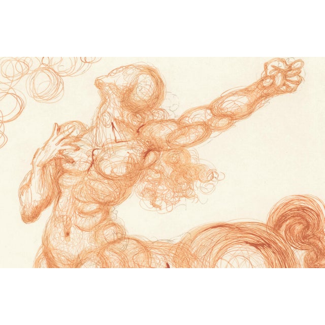 Abstract 1963 Dalí Divine Comedy Engraving Enfer Chant 26 "La Centaure" (The Centaur) For Sale - Image 3 of 8