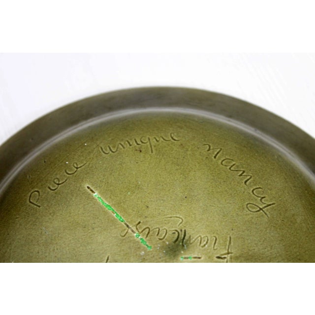 French Ceramic Hygeia Plate by R. Poiros, 1960s For Sale - Image 3 of 10