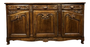 20th Century Louis XV Provençal Sideboard in Walnut