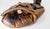 Brown Early 20th Century Leather Western's Baseball Glove on Display Stand For Sale - Image 8 of 10