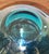 Contemporary Studio Glass Gradient Vase in Teal and Charcoal For Sale - Image 12 of 12