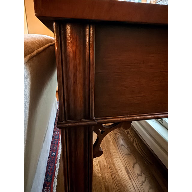 Traditional Grand Scale Antique Georgian Library Table For Sale - Image 3 of 17
