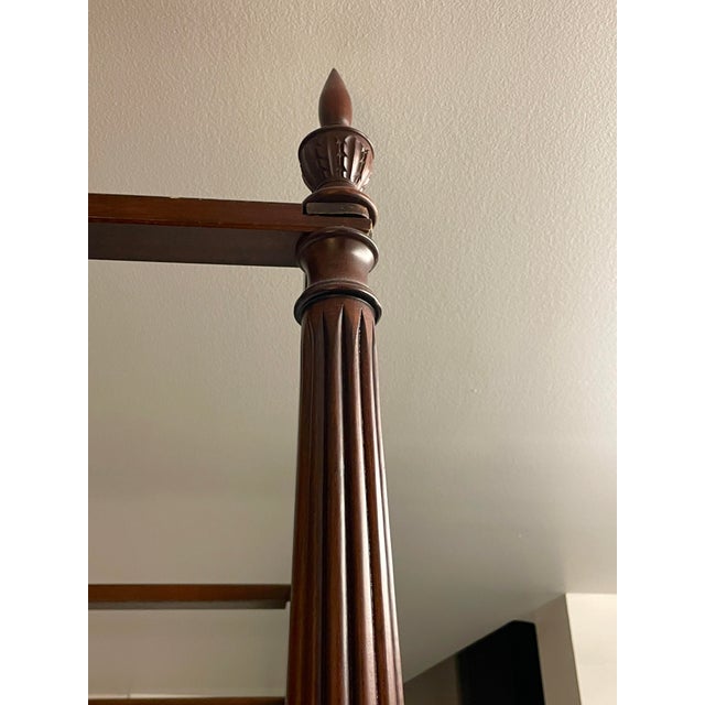 Bombay Company Mahogany Four Poster Bed With Canopy For Sale In Philadelphia - Image 6 of 10