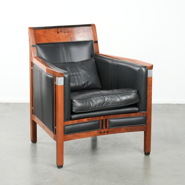 Art Deco Decoforma Series Armchair in Black Leather from Schuitema For Sale - Image 13 of 13