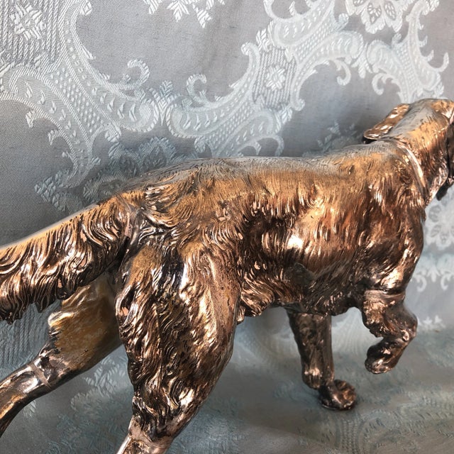 Silver 1910s Figurative Jennings Brothers Silver Plate Hunting Dog Figurine For Sale - Image 8 of 11
