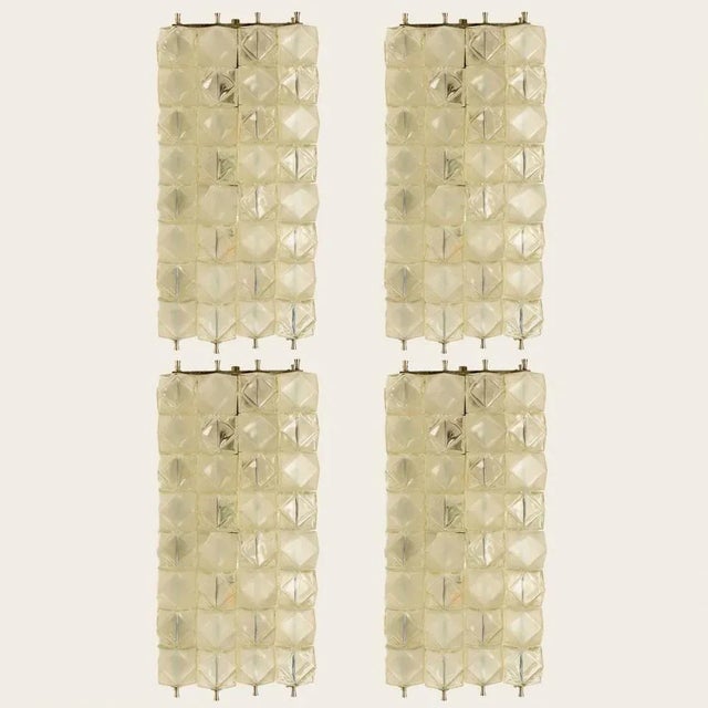 Crystal and Nickel Plated Wall Lamps by Filvem Voghera, 1968, Set of 2 For Sale - Image 9 of 15