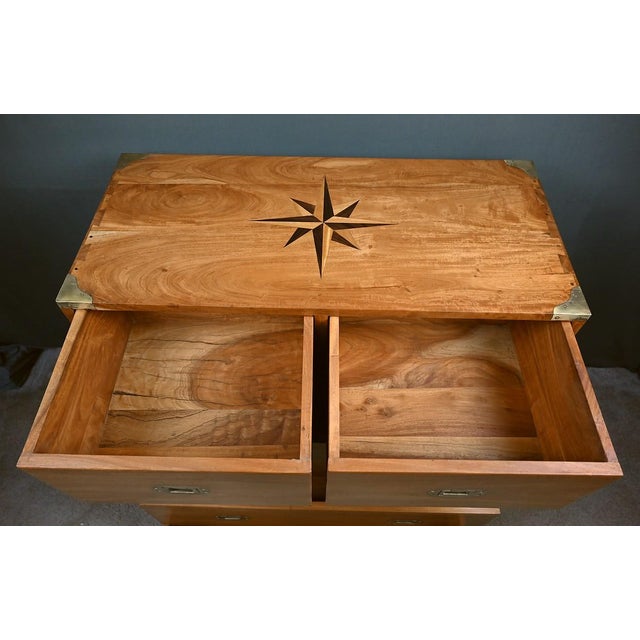 20th Century Teak Marine Chest of Drawers, India For Sale - Image 10 of 18