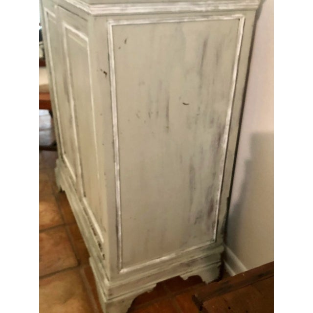Light Gray Sideboard With Double Doors For Sale - Image 9 of 11