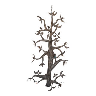 Large Welded Metal Tree Sculpture by Belgian Sculptor Omer de Ridder 1985 For Sale