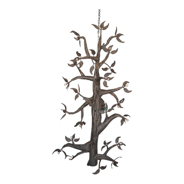 Large Welded Metal Tree Sculpture by Belgian Sculptor Omer de Ridder 1985 For Sale