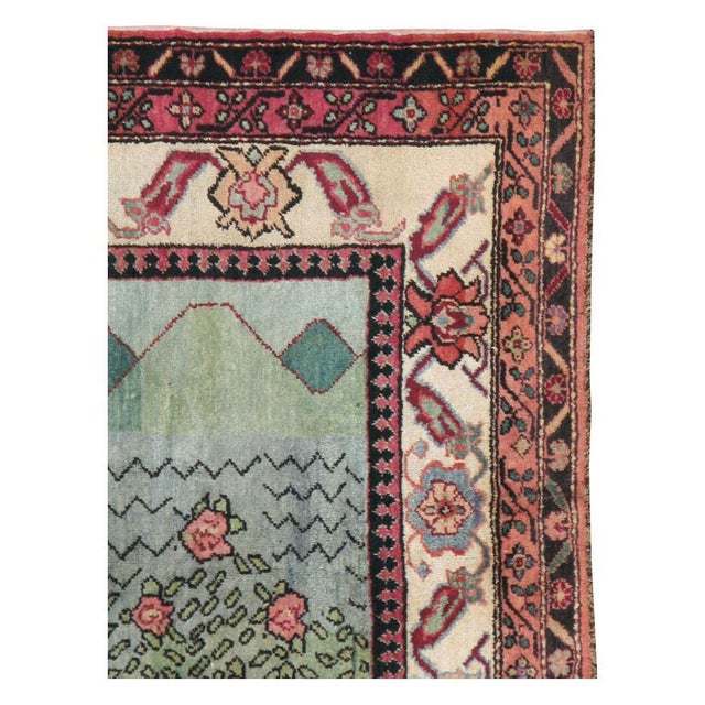 Rustic Galerie Shabab Collection Mid-20th Century Caucasian Karabagh Pictorial Rug For Sale - Image 3 of 8