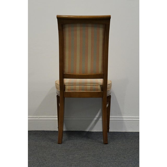 High End Vintage Solid Cherry Italian Neoclassical Regency Revival Dining Side Chair For Sale In Kansas City - Image 6 of 8