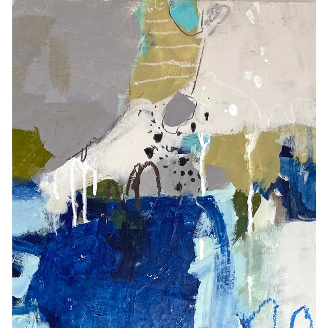 Abstract Mixed Media Painting by Gina Cochran -- "Too Much & Too Often" For Sale - Image 4 of 6