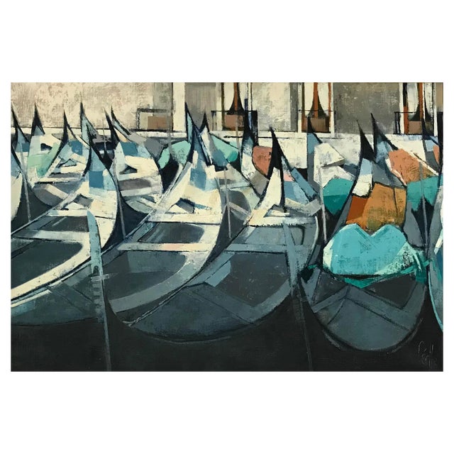 Céelle, Venice in December, Oil on Canvas For Sale