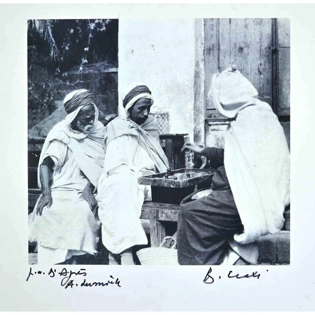 Arab game is an original photolithograph realized in the 1990s by the italian politician bettino craxi. Hand-signed in...