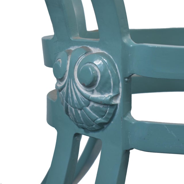 Metal 1980s Brown Jordan Grotto Style Dining Table & 6 Chairs For Sale - Image 7 of 8