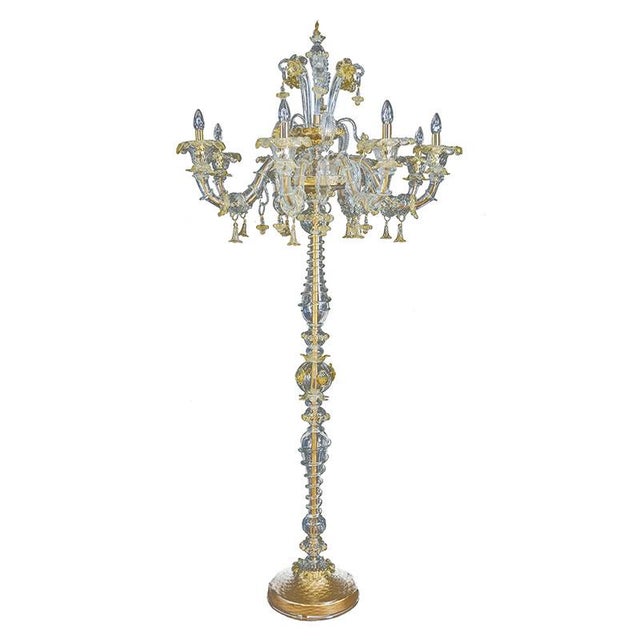 Vintage Murano Glass Floor Lamp, 1960s For Sale - Image 8 of 8