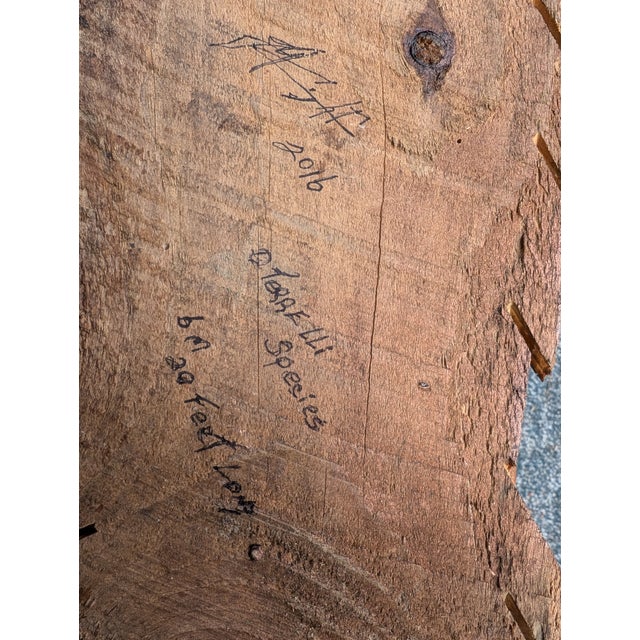 Wood Primitive Futurism Wooden Wall Sculpture Titled "Alpha Predator" With Rough Inlaid Stone (Signed by Artist John Carnright) For Sale - Image 7 of 9