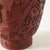 Paint Carved Cinnabar Lacquer Vase For Sale - Image 7 of 9