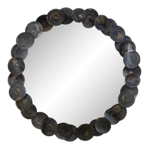 Regina Andrew Ember Metal Disc Round Mirror