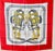 Hermès Silk Scarf "Brides de Gala " Red, Gold, white, and grey colors. 35.5" by 35.5" with Hermes Box