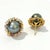 Bochic "Orient" Tahiti Pearls & Multi Sapphire Earrings Set In 18K Gold & Silver For Sale - Image 4 of 18