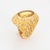 Stylish vintage citrine cocktail ring crafted in 19k yellow gold (circa 1960s). Crafted in Portuguese 19k yellow gold, the...