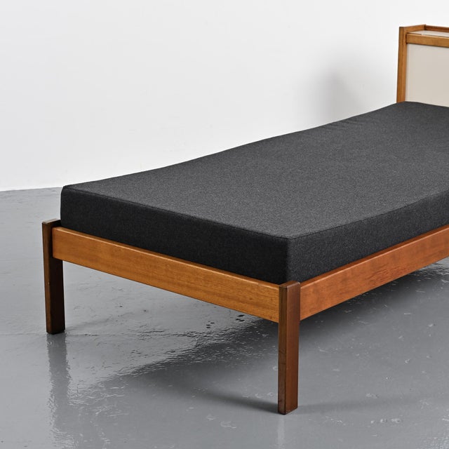 Mahogany Bed with Tigette System by André Sornay, 1960 For Sale - Image 11 of 14