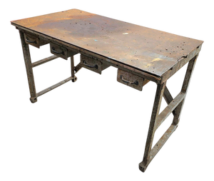Industrial Iron Table, 1960s
