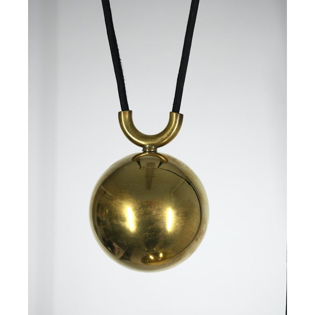 Height-Adjustable Pendant Light in Brass by Florian Schulz for Florian Schulz Gmbh, Germany, 1970s For Sale - Image 15 of 16