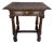 Early 20th Century Spanish Carved Walnut Side Table with One Drawer, 1940s For Sale