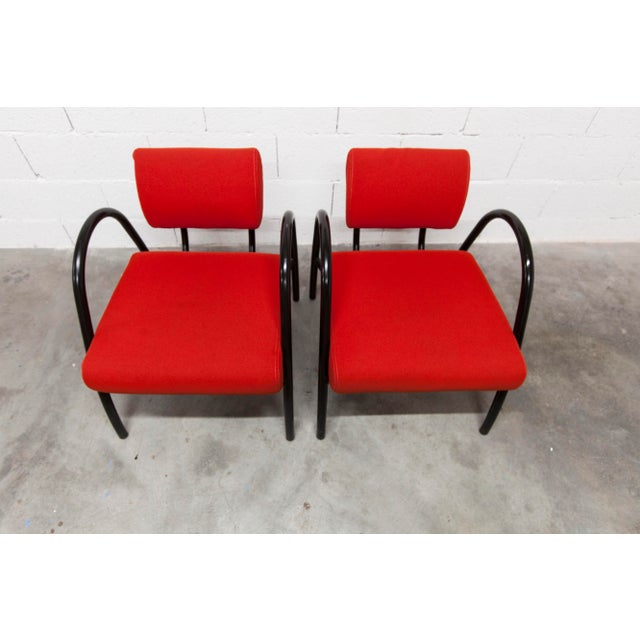 Red Designer Sofa and Armchairs, 2001, Set of 3 For Sale - Image 15 of 18