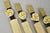 Late 20th Century Vintage Japanese Oriental Chopsticks in Custom Silk Gold Sleeves - 6 Pc Set For Sale - Image 5 of 10