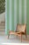 Mint Clubhouse Stripe Grasscloth Wallpaper by House Party | Wisteria Blue & Mint Julep | 6 Yards For Sale - Image 8 of 8